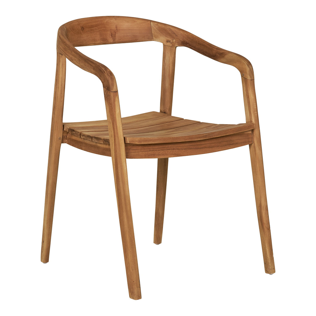 Produktbillede af HOUSE NORDIC Otero spisebordsstol m. armlæn natur teak i premium kvalitet