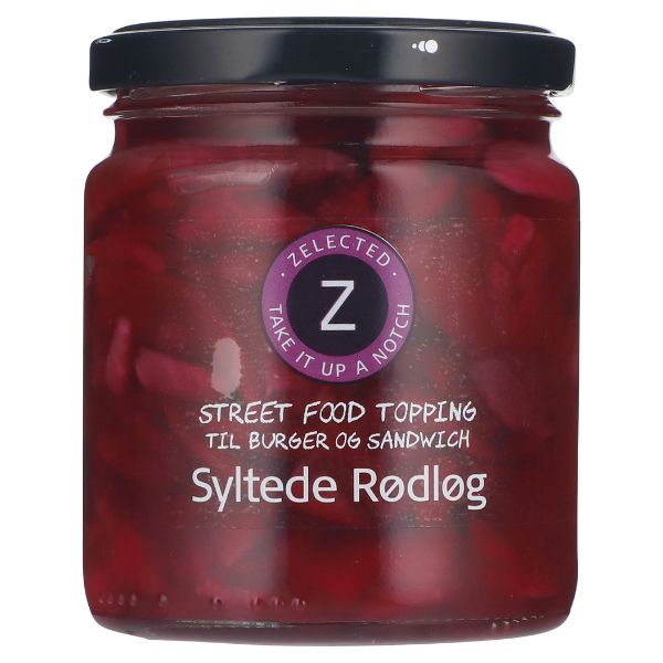Produktbillede af Syltede Rødløg 240g Zelected på tilbud i premium kvalitet