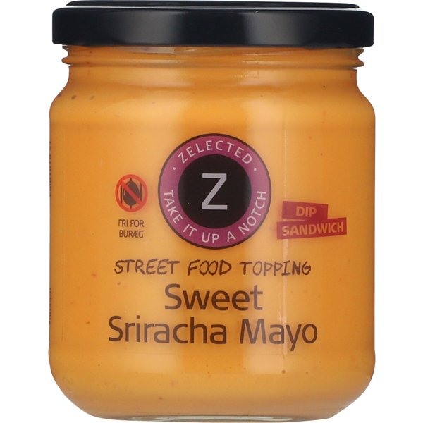 Produktbillede af Sød Sriracha Mayo 180g Zelected på tilbud i premium kvalitet