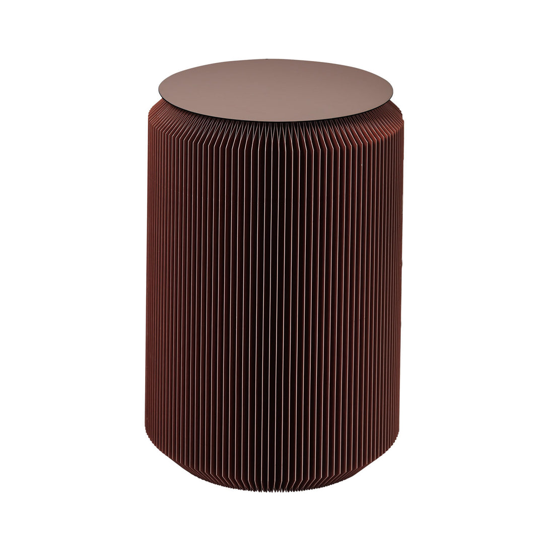 BROSTE COPENHAGEN Pam sidebord rust brun jern og papir Ø40