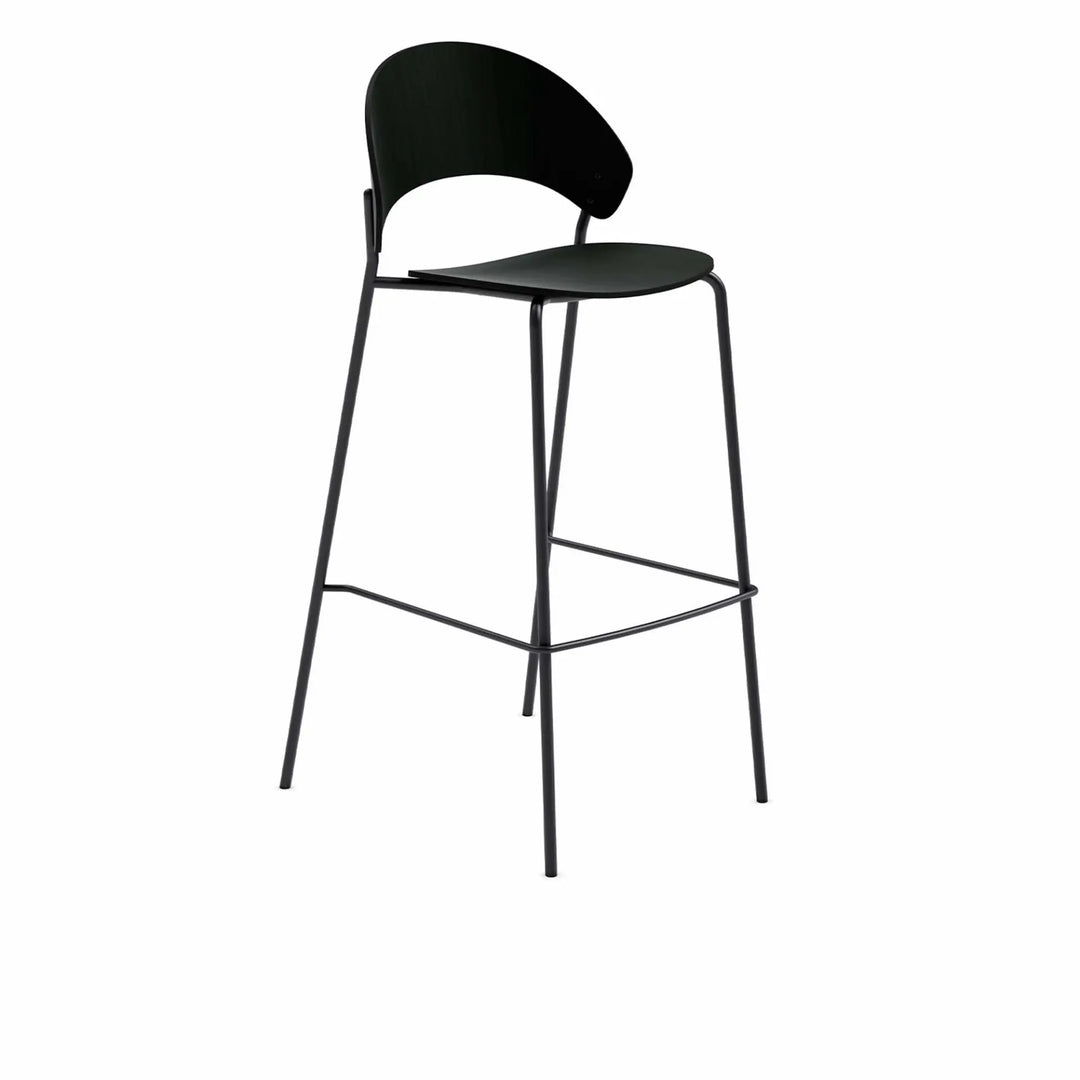 Produktbillede af PLEASE WAIT TO BE SEATED DOSINA BARSTOL SORT EG 75 i premium kvalitet