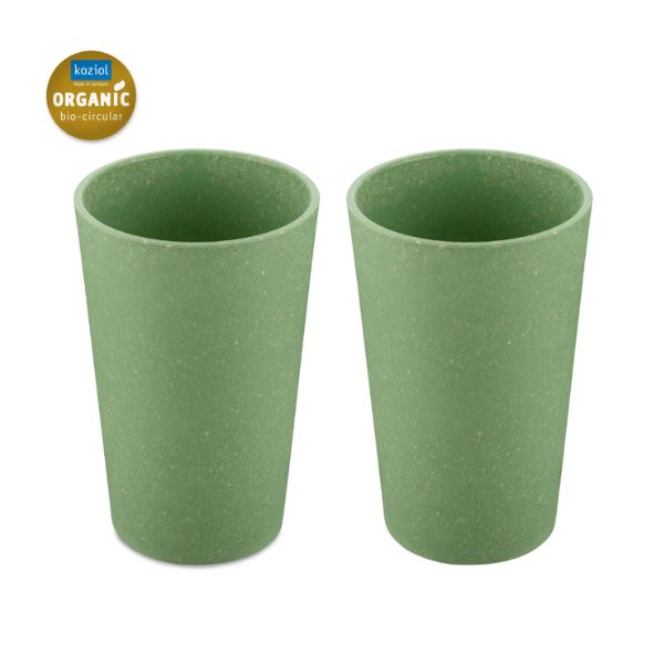 Produktbillede af Koziol Connect Cup L 350ml 2 Stk. Leaf Green på tilbud i premium kvalitet