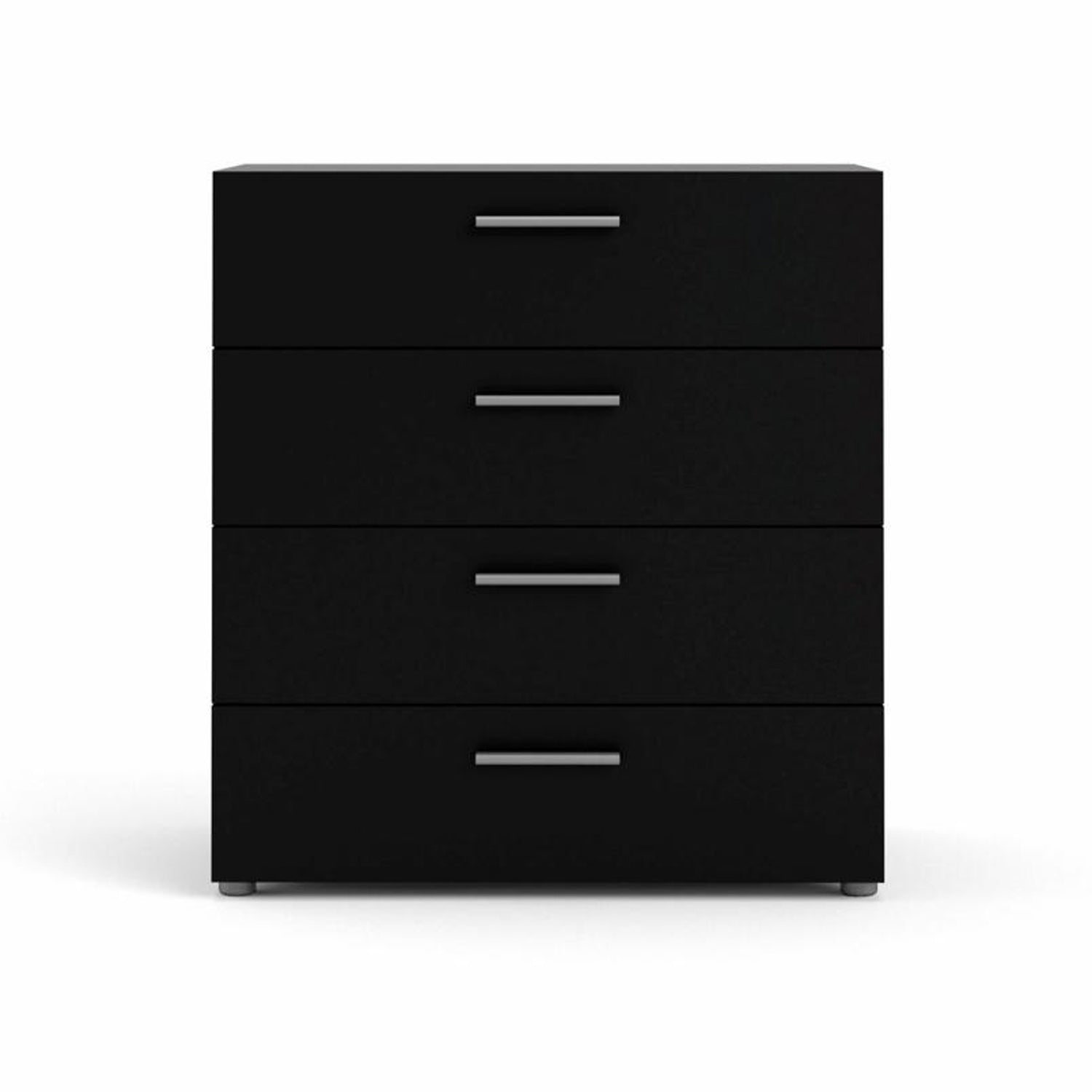 Produktbillede af TVILUM Pepe kommode m. 4 skuffer sort folie og plastik i premium kvalitet