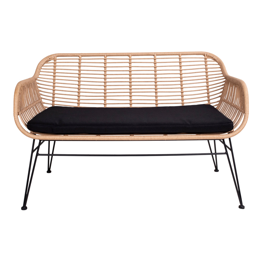 HOUSE NORDIC Trieste havesofa m. hynde natur polyrattan og metal