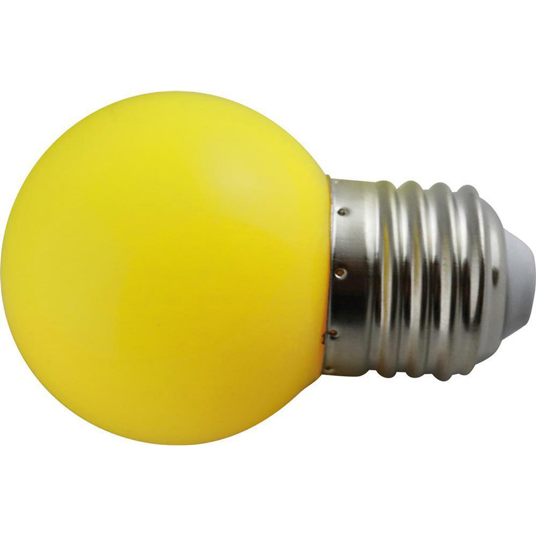 Produktbillede af LED 1W Kronepære Gul på tilbud