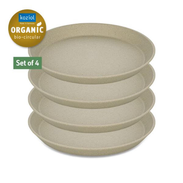 Produktbillede af Koziol Connect Plate Ø20,5cm 4 Stk. Dessert Sand på tilbud i premium kvalitet