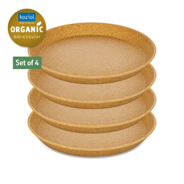Produktbillede af Koziol Connect Plate Ø20,5cm 4 Stk. Wood på tilbud i premium kvalitet
