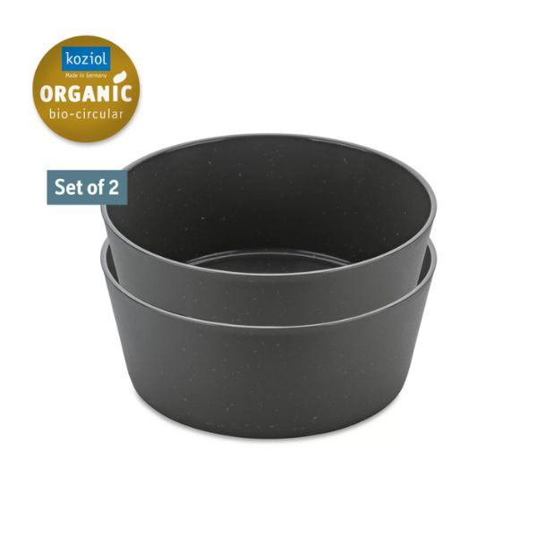 Produktbillede af Koziol Connect Bowl 400ml 2 Stk. Ash Grey på tilbud i premium kvalitet