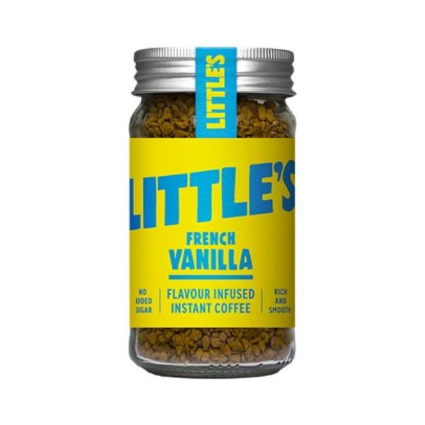 Produktbillede af Instant Kaffe Med Vaniljesmag 50g Littles på tilbud i brug