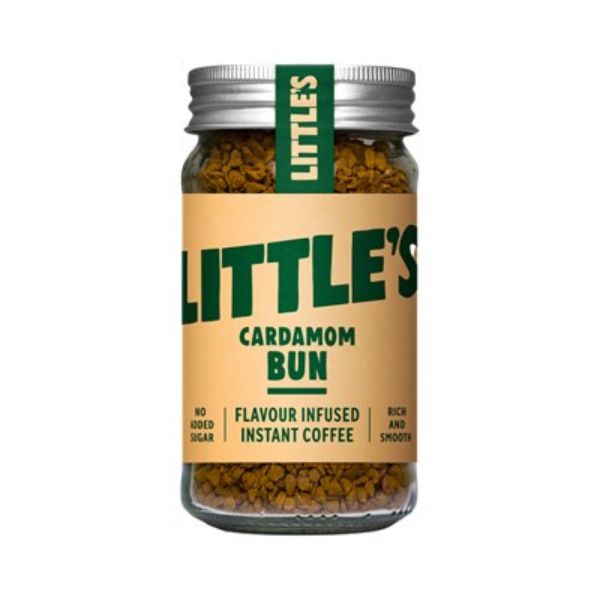 Produktbillede af Instant Kaffe Med Kardemommesmag 50g Littles på tilbud i brug