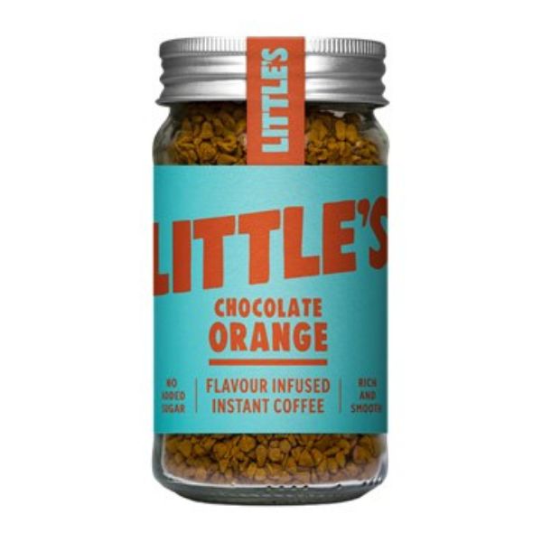 Produktbillede af Instant Kaffe Med Choco-appelsinsmag 50g Littles på tilbud i brug