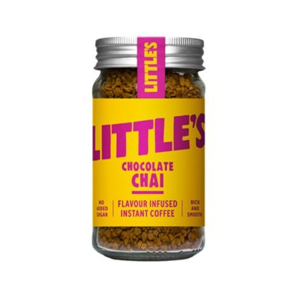 Produktbillede af Instant Kaffe Med Choco-chaismag 50g Littles på tilbud i brug