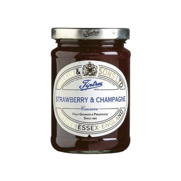 Produktbillede af Champagne & Jordbær Marmelade 340g på tilbud i premium kvalitet