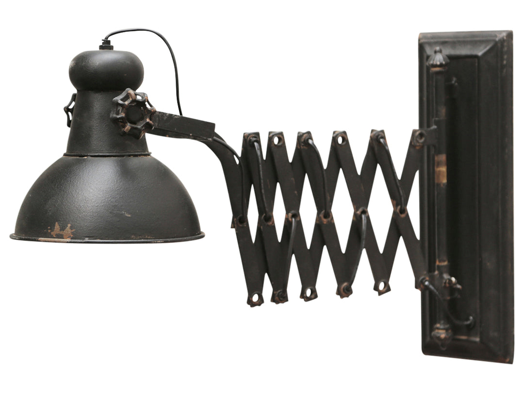 Produktbillede af CHIC ANTIQUE FACTORY VÆGLAMPE SORT 45 i premium kvalitet