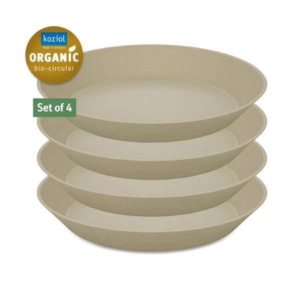 Koziol Connect Plate Ø24cm (4 Stk.) Dessert Sand ❤ Kæmpe udvalg i Koziol ❤ Billig fragt og hurtig levering 2 - 5 hverdage - Varenummer: BAR-649865 / Ean: &