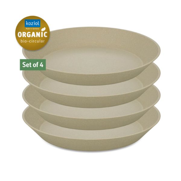 Produktbillede af Koziol Connect Plate Ø24cm 4 Stk. Dessert Sand på tilbud i premium kvalitet