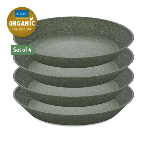 Produktbillede af Koziol Connect Plate Ø24cm 4 Stk. Ash Grey på tilbud i premium kvalitet