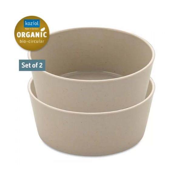 Produktbillede af Koziol Connect Bowl 890ml 2 Stk. Dessert Sand på tilbud i premium kvalitet