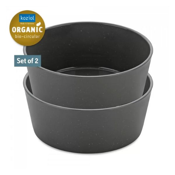 Produktbillede af Koziol Connect Bowl 890ml 2 Stk. Ash Grey på tilbud i premium kvalitet