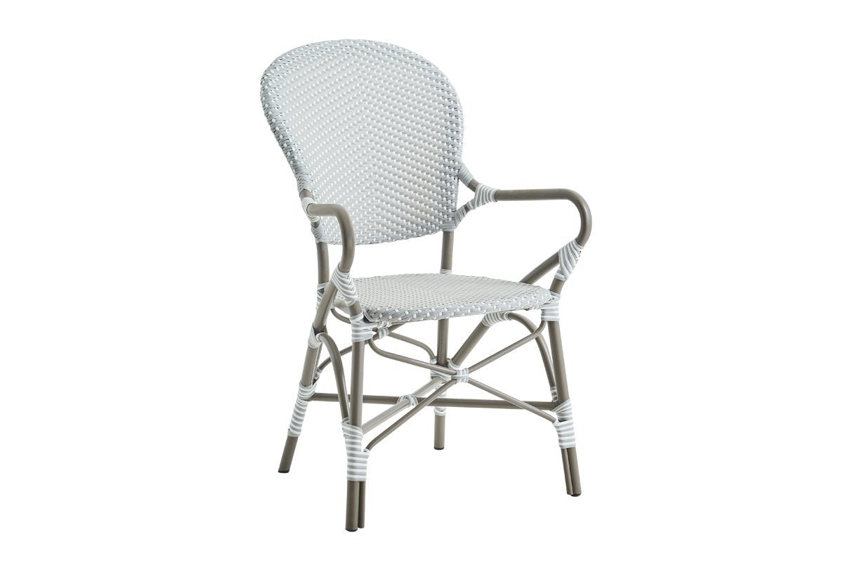 Produktbillede af SIKA DESIGN ISABEL EXTERIOR CAFESTOL M/ARMLÆN GRÅ 92 i premium kvalitet