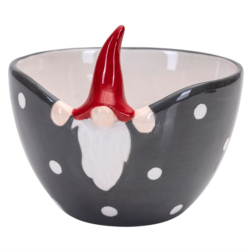 Produktbillede af Nääsgränsgården Skål Peek-a-boo Santa High Hat i premium kvalitet
