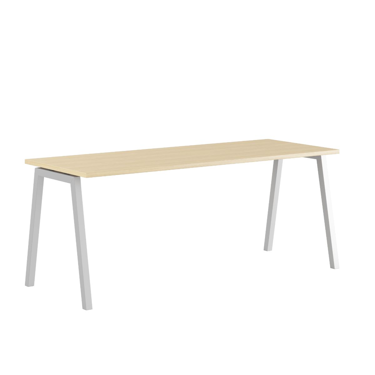 Produktbillede af Luna A Bord 180x70cm Birk-hvid på tilbud