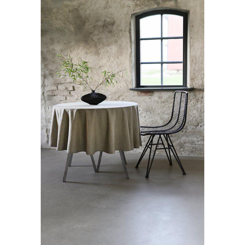 Produktbillede af Fondaco Eden dug Ø180 cm Hørfarve i premium kvalitet