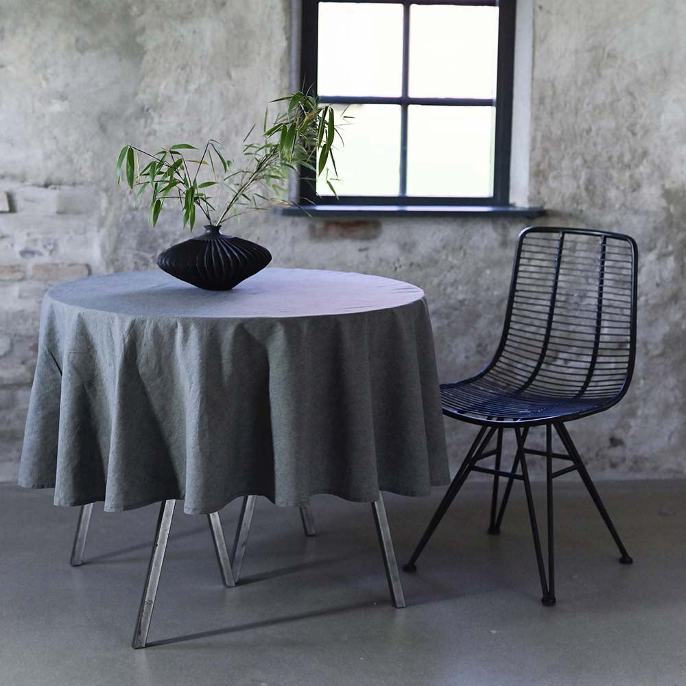 Produktbillede af Fondaco Eden dug Ø 180 cm grå i premium kvalitet