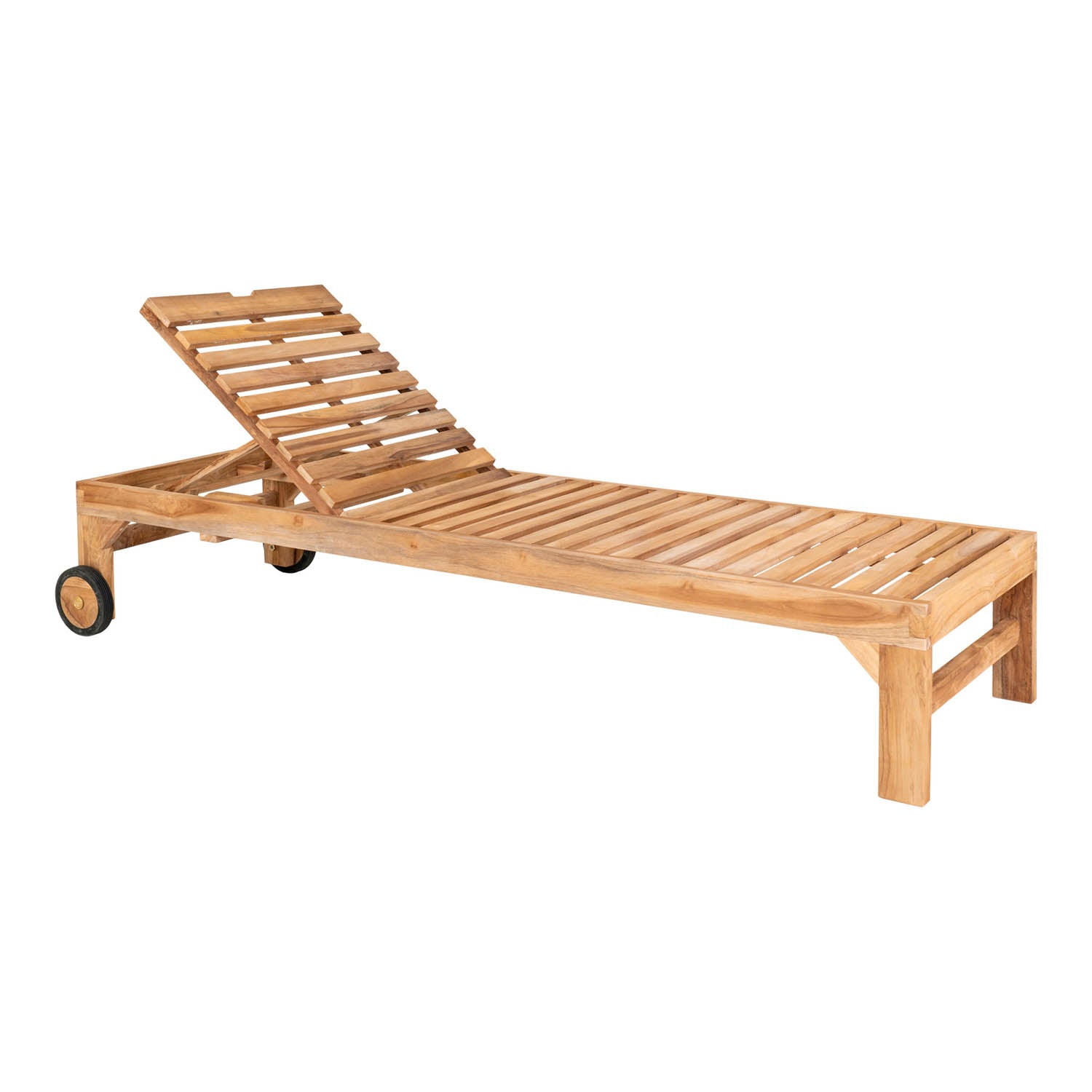 Produktbillede af HOUSE NORDIC Andorra Teak solvogn natur teaktræ 200x62 i premium kvalitet