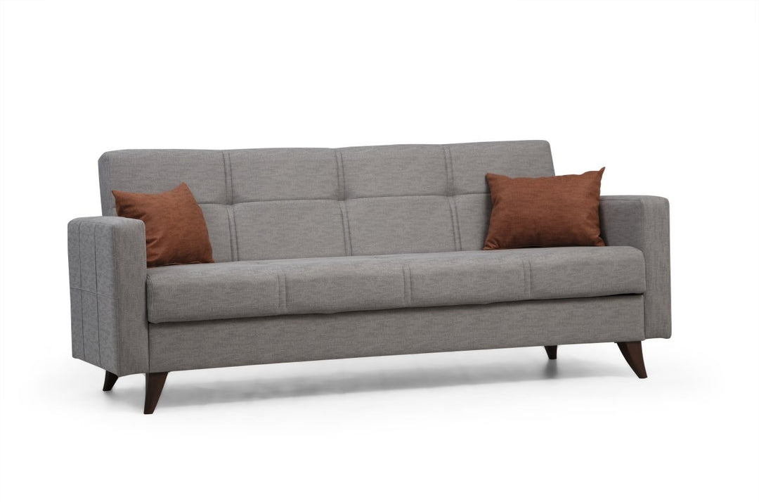 Produktbillede af NORDVÄRK Polya 3 pers. sovesofa lysegrå stof i premium kvalitet
