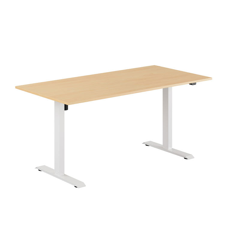 Produktbillede af EASY Hæve/Sænkebord m/1 motor 160x80cm Bøg-hvid på tilbud