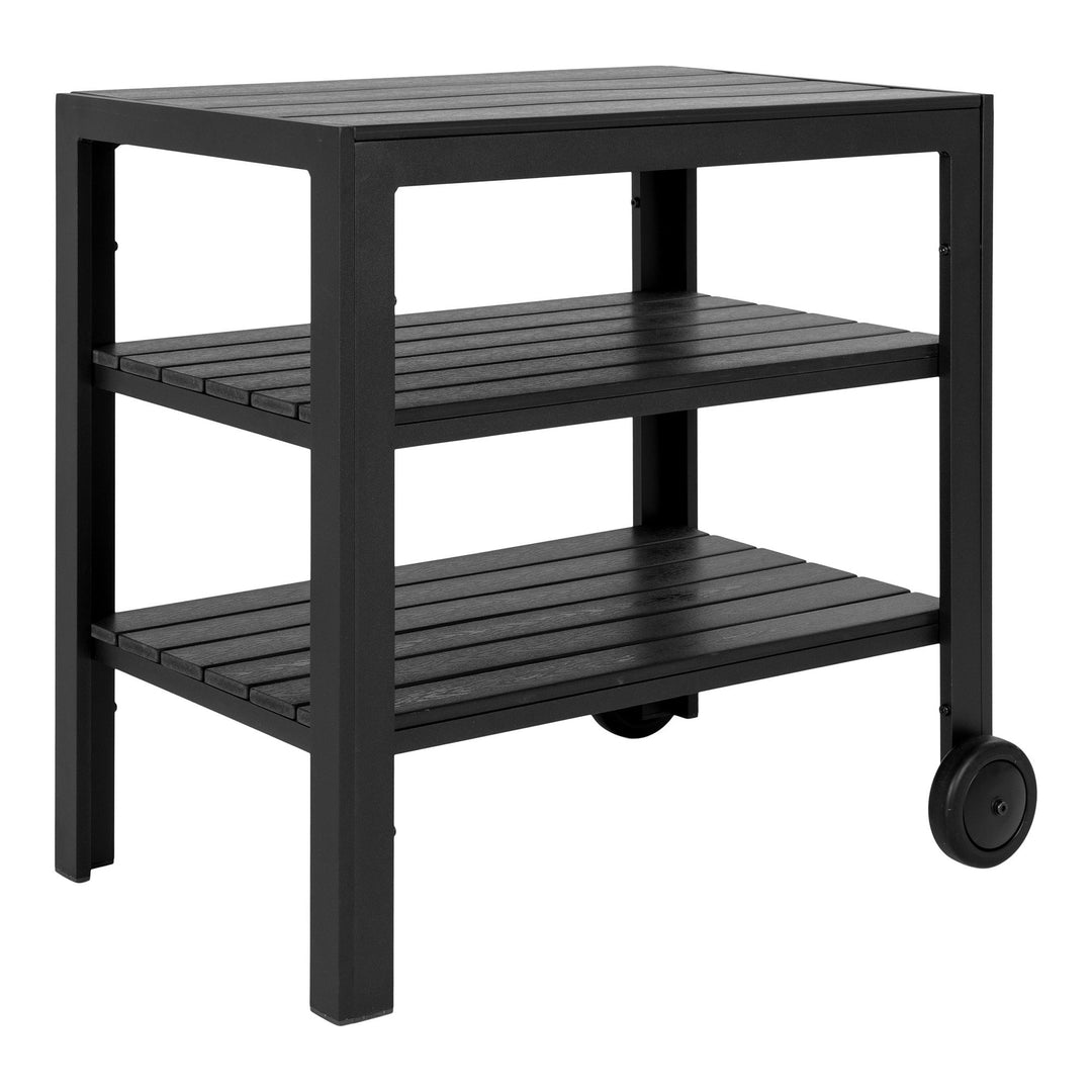 Produktbillede af HOUSE NORDIC  Serveringsvogn aluminium/nonwood sort 3 hylder i premium kvalitet
