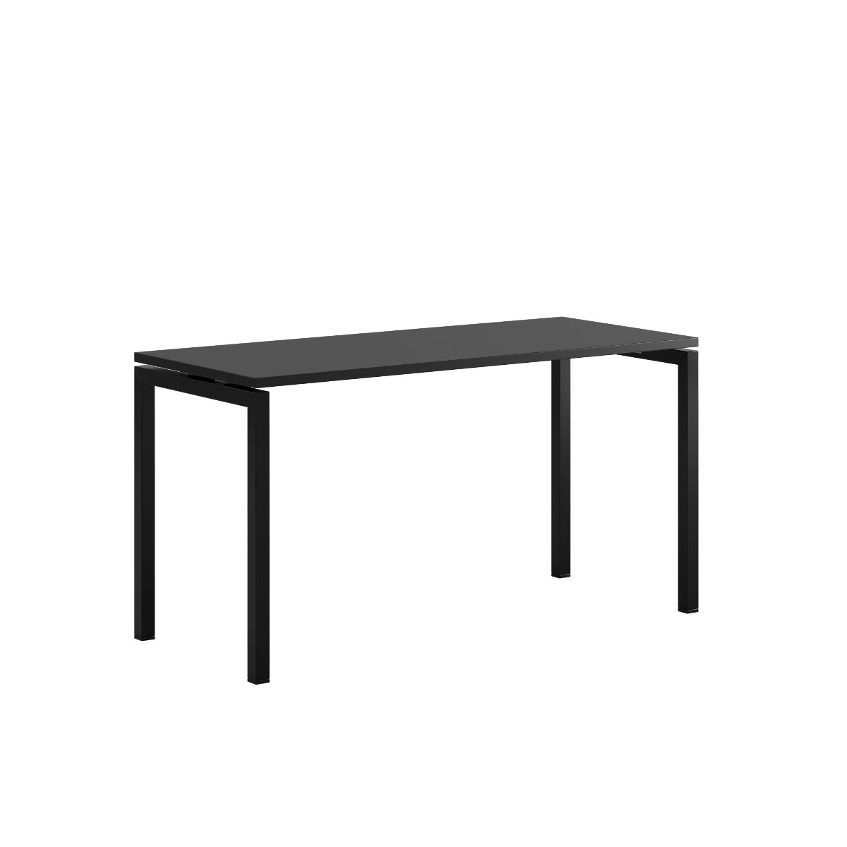 Produktbillede af Luna U Bord 140x60cm Sort sort på tilbud