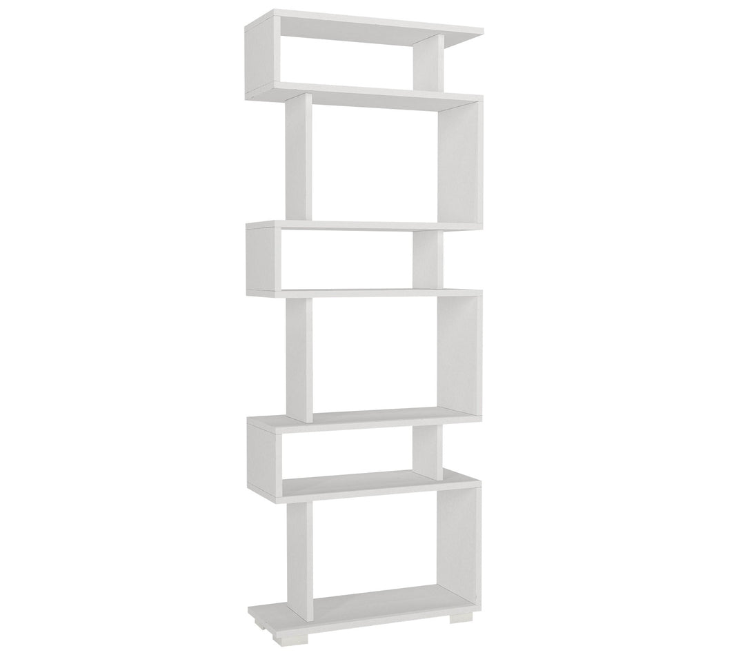 FUNZI LIVING Blok bogreol m. 6 rum hvid melamin