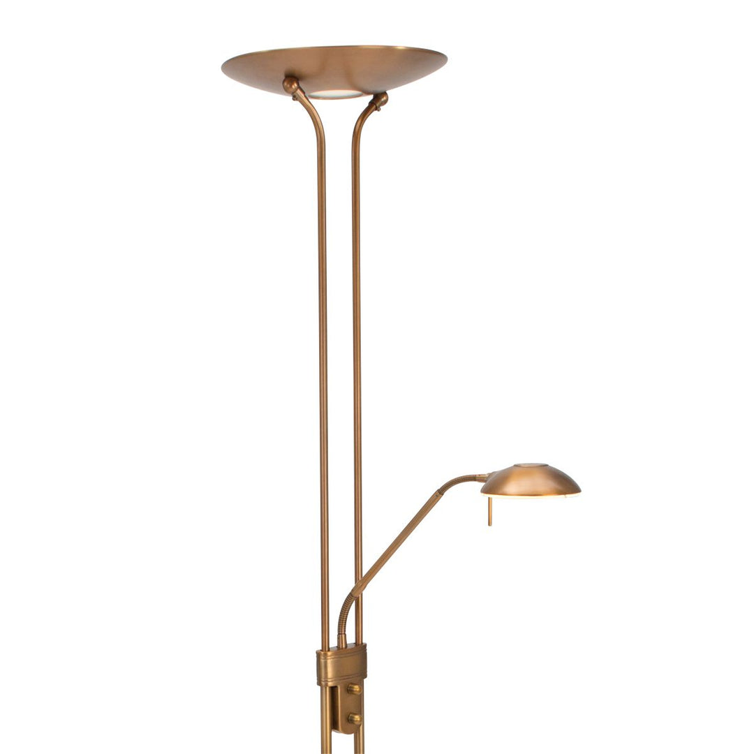 Produktbillede af Duran gulvlampe i metal med dobbelt funktion Metal bronze på tilbud i høj kvalitet