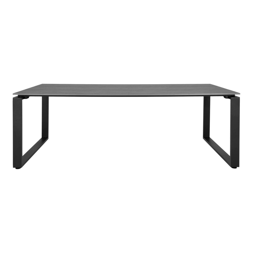 HOUSE NORDIC Denver havebord grå nonwood og sort aluminium 220x100