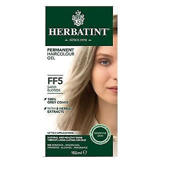 Detaljeret produktbillede af Herbatint FF5 Sand Blonde 150 ml. X på tilbud