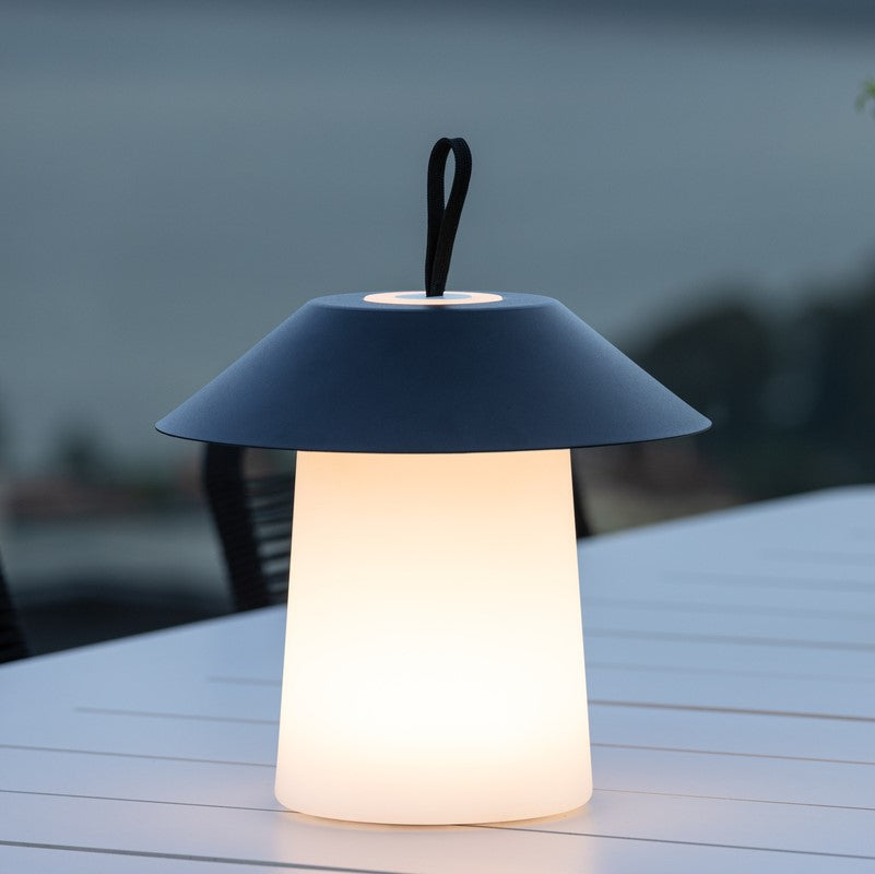 Produktbillede af Bolsena Udendørs bordlampe i sort metal og plast på tilbud i høj kvalitet
