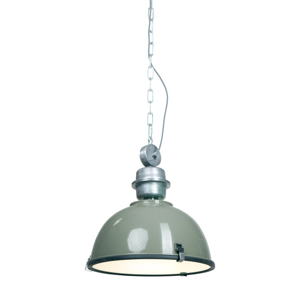 Produktbillede af Bikkel loftlampe ø 42 cm 6 forskellige finish Metal grøn på tilbud i høj kvalitet