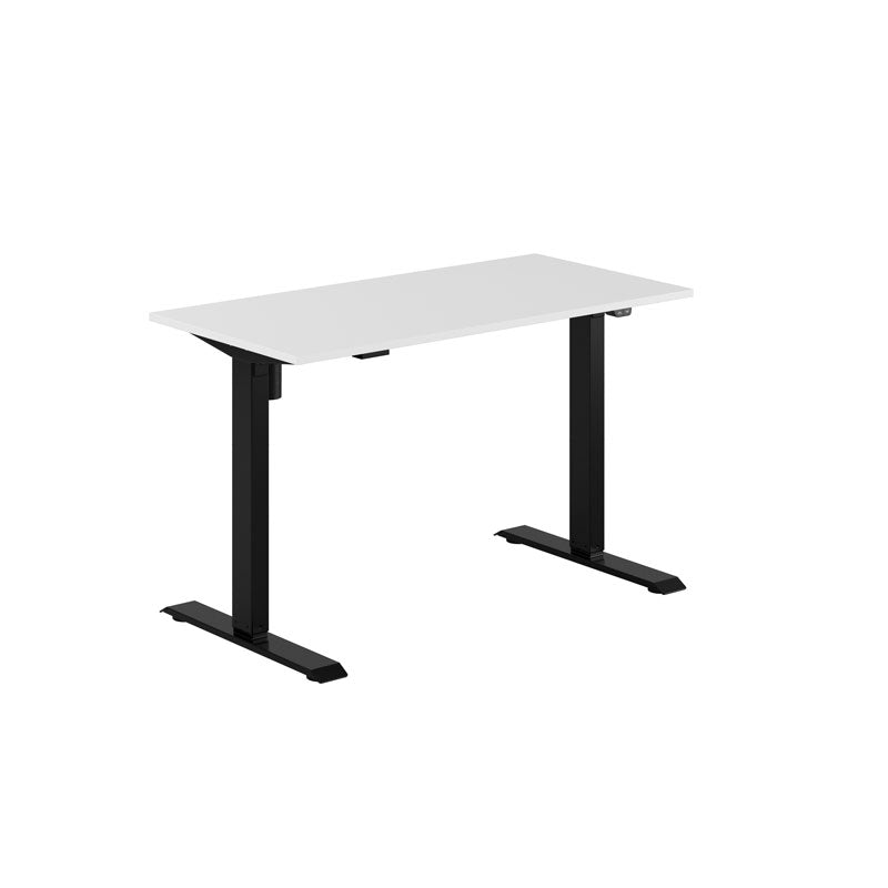 Produktbillede af EASY Hæve/Sænkebord m/1 motor 120x60cm Hvid-sort på tilbud