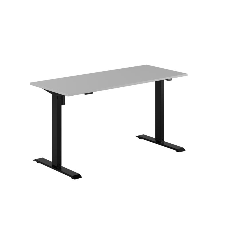 Produktbillede af EASY Hæve/Sænkebord m/1 motor 140x60cm Grå-sort på tilbud