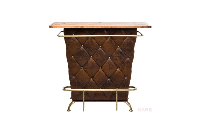 KARE DESIGN Lady Rock bardisk brunt stof