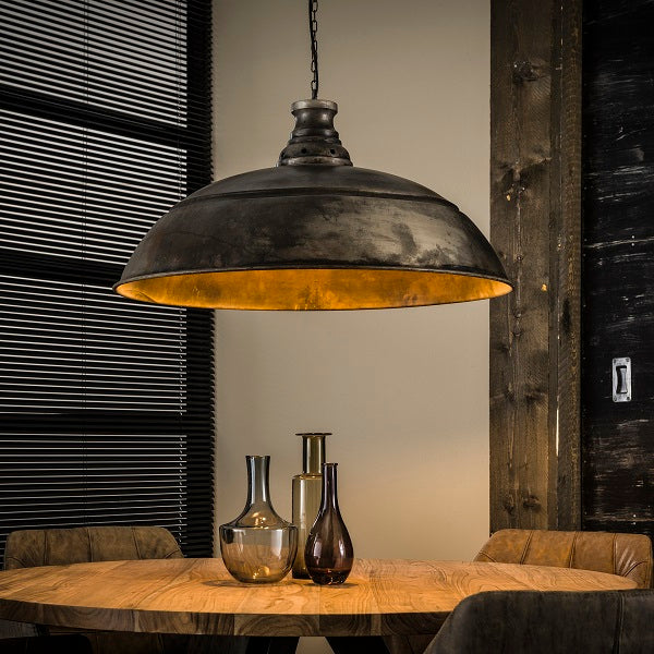 Produktbillede af Jackpot Loftlampe i metal med patineret sølv finish på tilbud i høj kvalitet