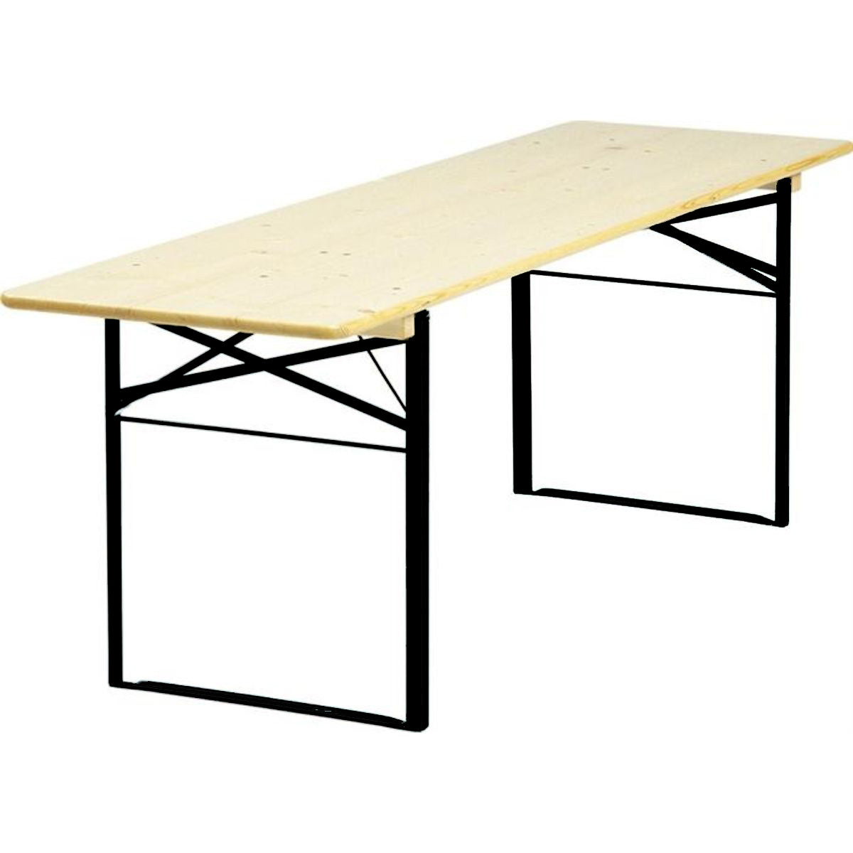Produktbillede af Brau Bord 220x67 cm Natur-sort på tilbud