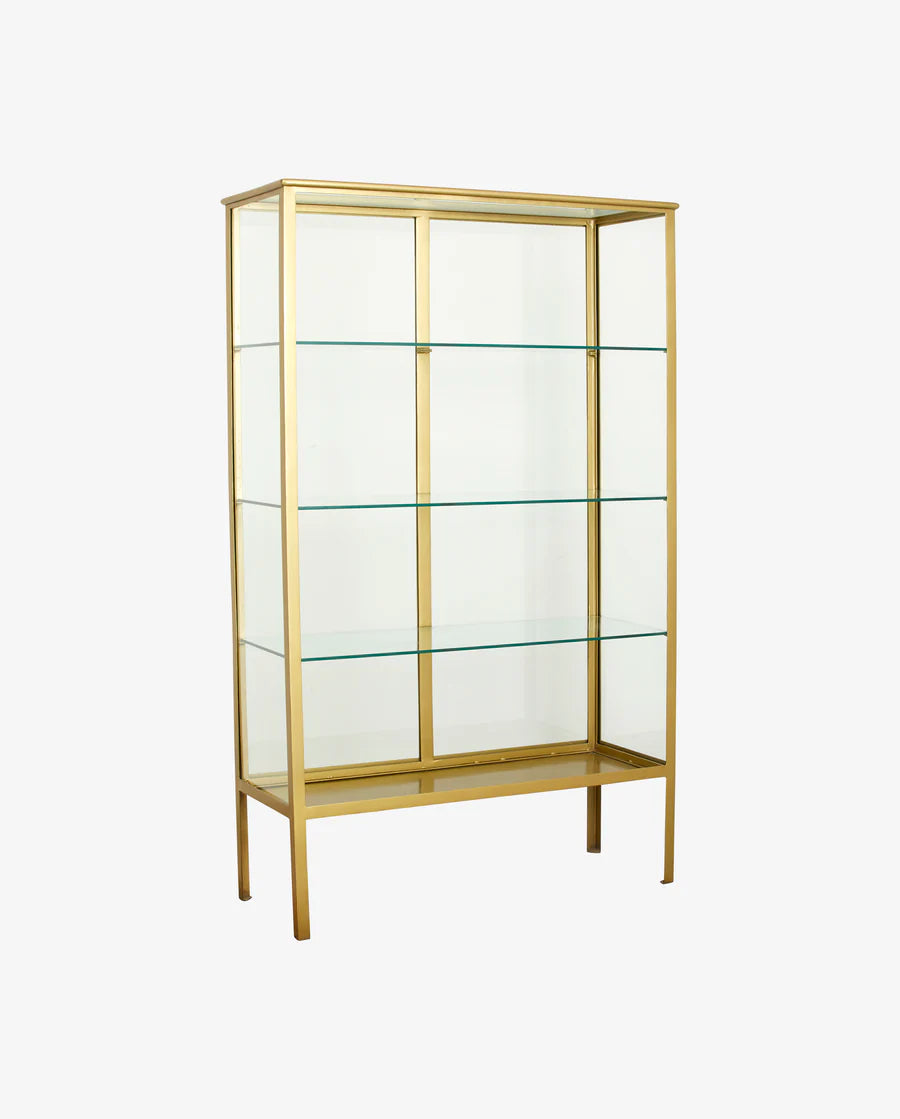 Produktbillede af NORDAL MAKALU DISPLAY KABINET GULD 183 i premium kvalitet