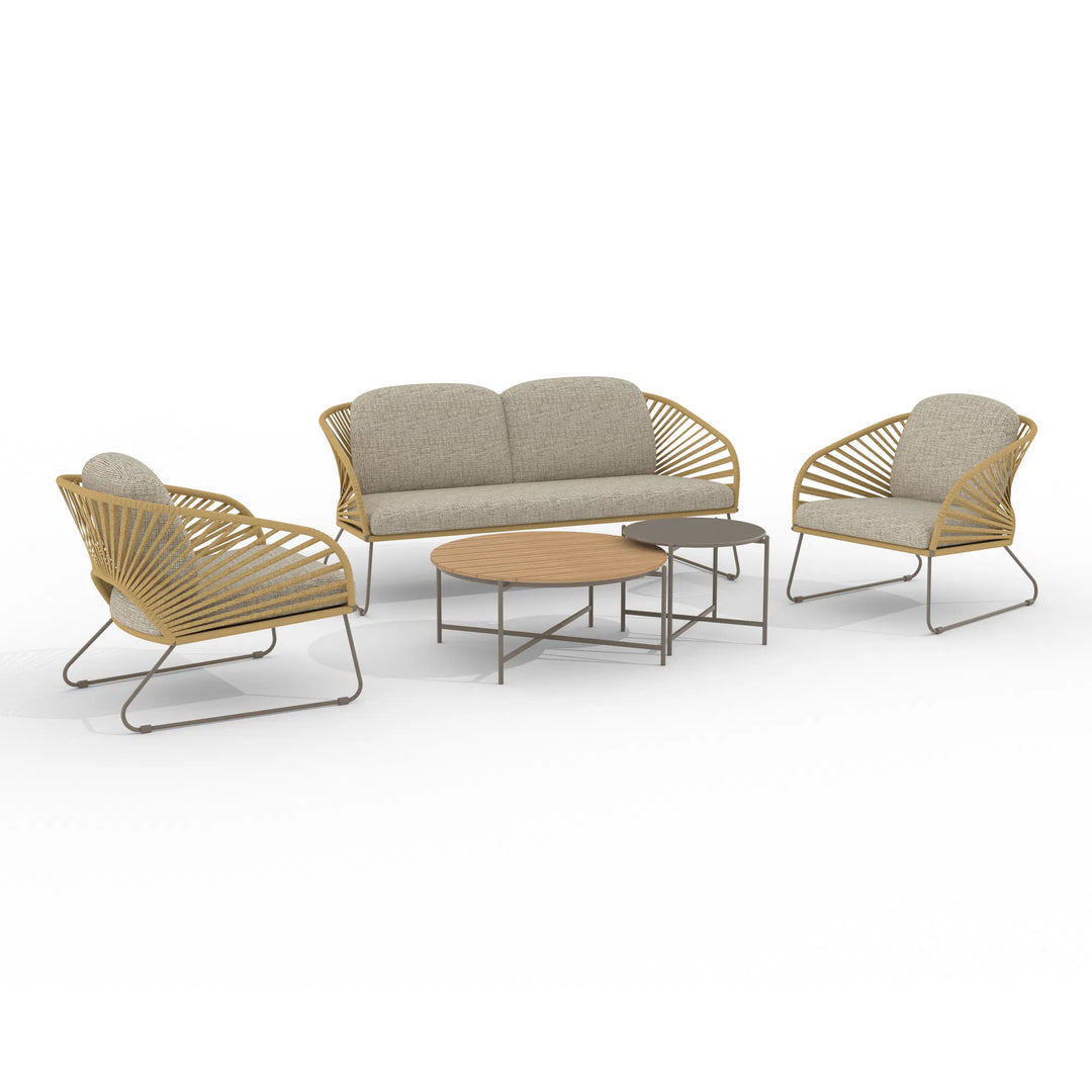 Produktbillede af HOUSE NORDIC NOVELLA LOUNGESÆT STÅL BEIGE 162 i premium kvalitet