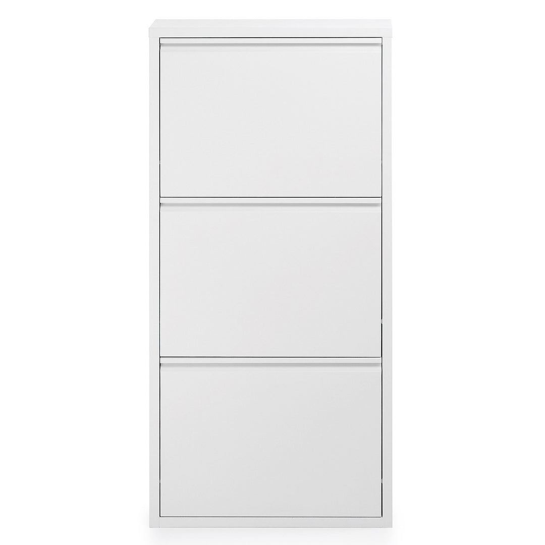 KAVE HOME Ode skoskab m. 3 låger hvid stål 50x103