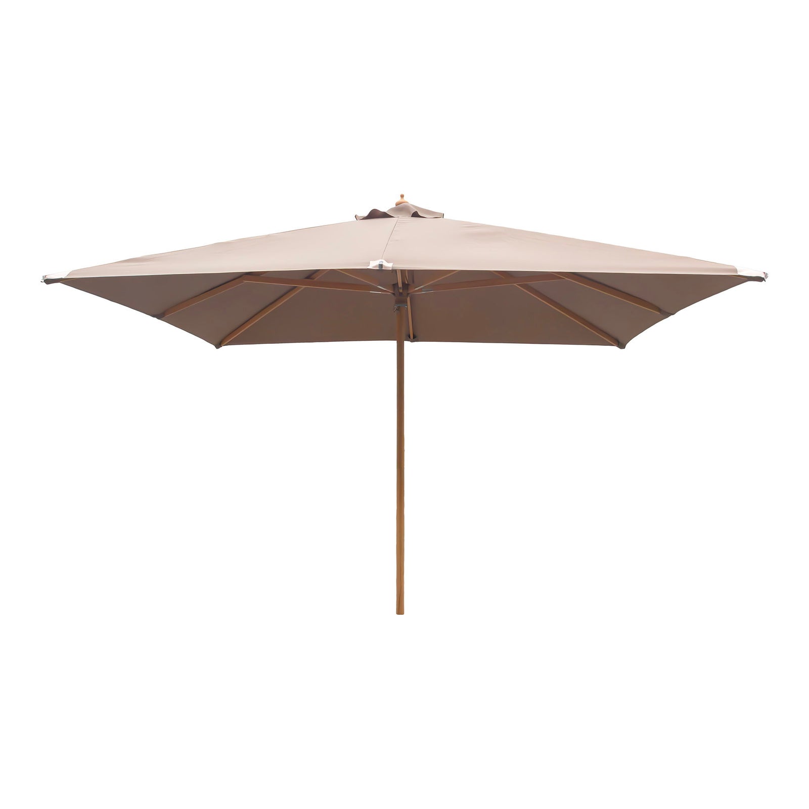 Produktbillede af HOUSE NORDIC  Parasol træstok sand 300x300 cm i premium kvalitet