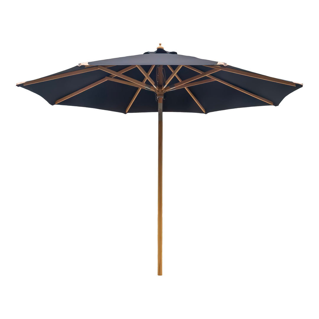 HOUSE NORDIC  Parasol med tilt træstok sort ø300 cm