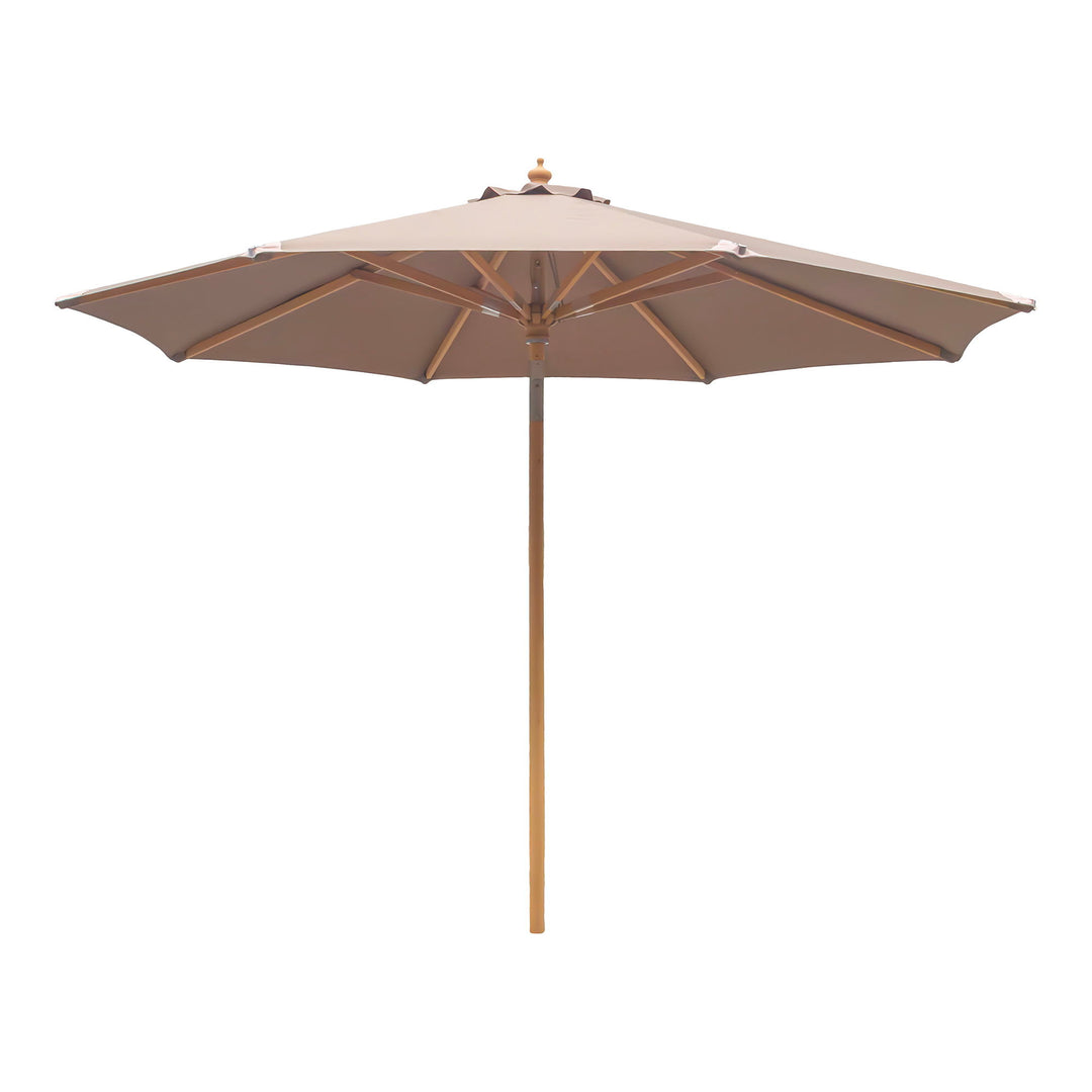 HOUSE NORDIC  Parasol med tilt træstok sand ø300 cm